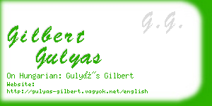 gilbert gulyas business card
